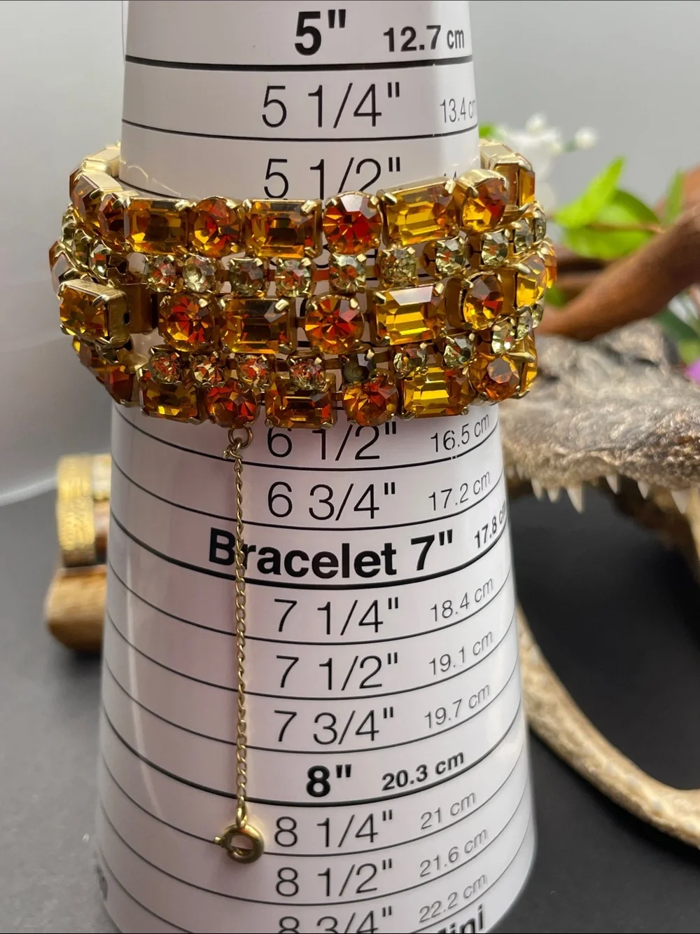 LaRel rhinestone bracelet vintage
